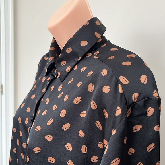 Ricki’s Satin Blouse Size LG - Picture 5 of 9